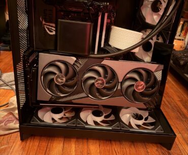 I need some opinions here. I had a vision of doing a case swap with a vertical GPU mount, but I think my GPU is way too big and I think it looks odd it it looks like it’s too busy with the fans and it’s not as clean as other vertical amount set ups that I’ve seen