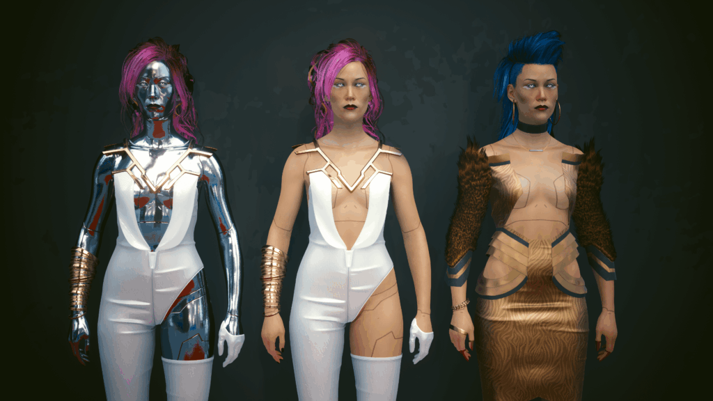 So I just noticed, Lizzy Wizzy without chrome skin is basically just Michiko Arasaka