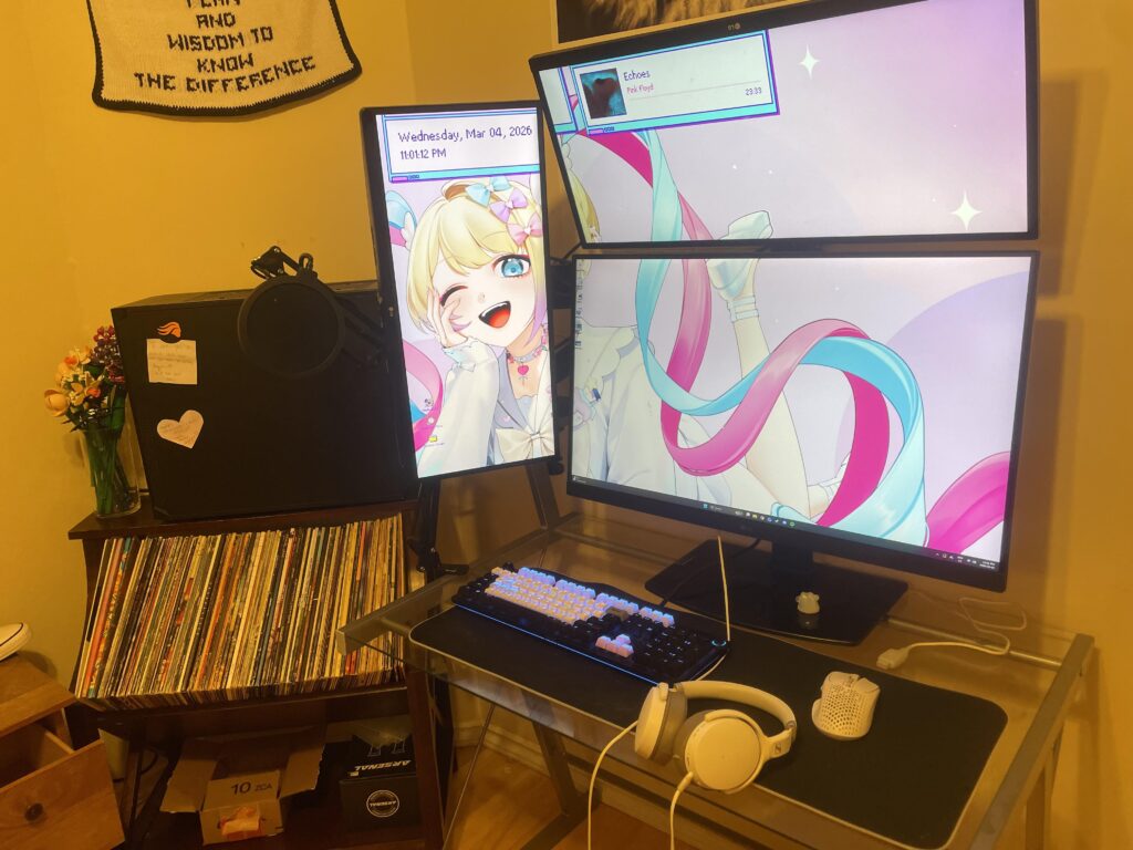 Cable management on a glass desk is such a pain