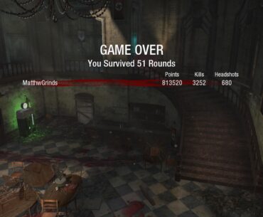 I made it to round 51 on Black Ops 1 Kino today.