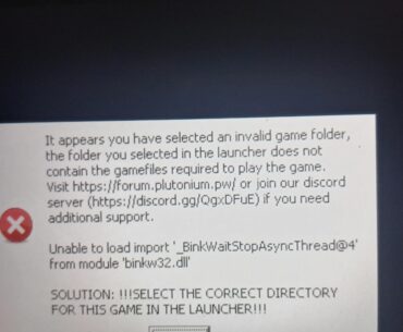 [BO2] [Steam Deck] Im trying to run BO2 through Plutonium on my Steam deck. Im getting this message about not being the right folder, but it is.