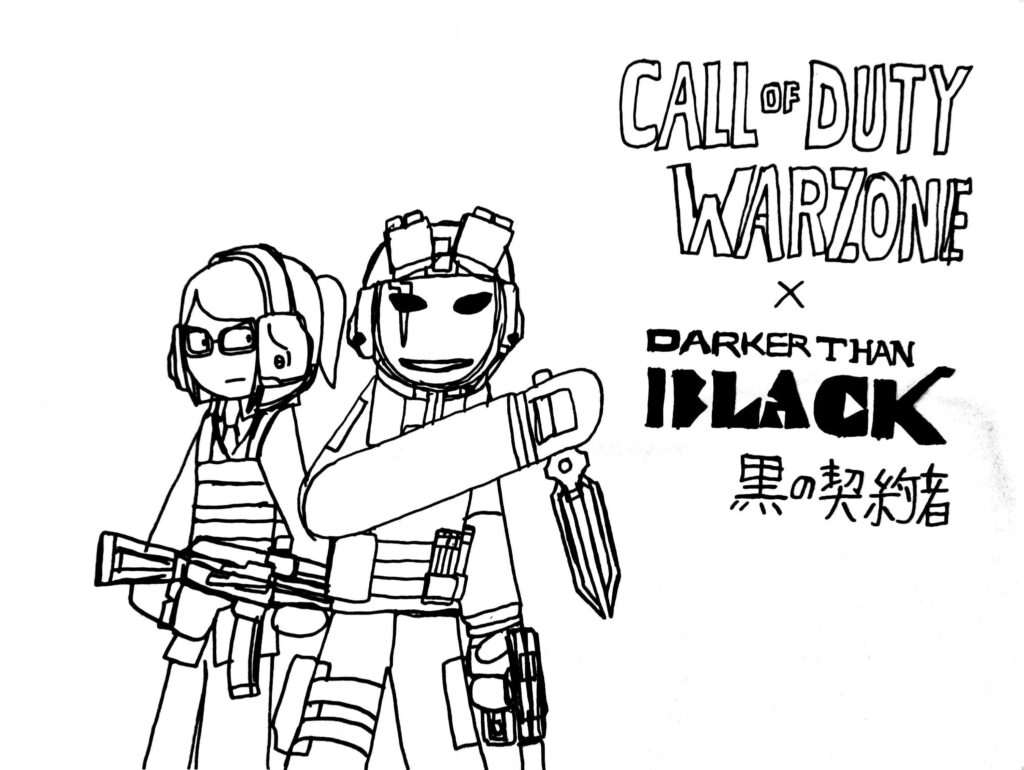 [COD] COD Warzone x Darker Than Black (A Fanart by Myself)