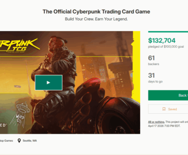 The Cyberpunk TCG has already reached it's Kickstarter goal 8 minutes after launching