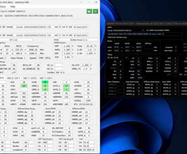 DDR5 7200MT/s result on 14600kf ROG STRIX Z790-A GAMING WIFI II