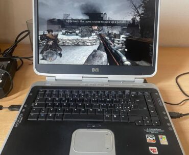 The Year is 2005 and you are trying to play CoD 2 on your laptop
