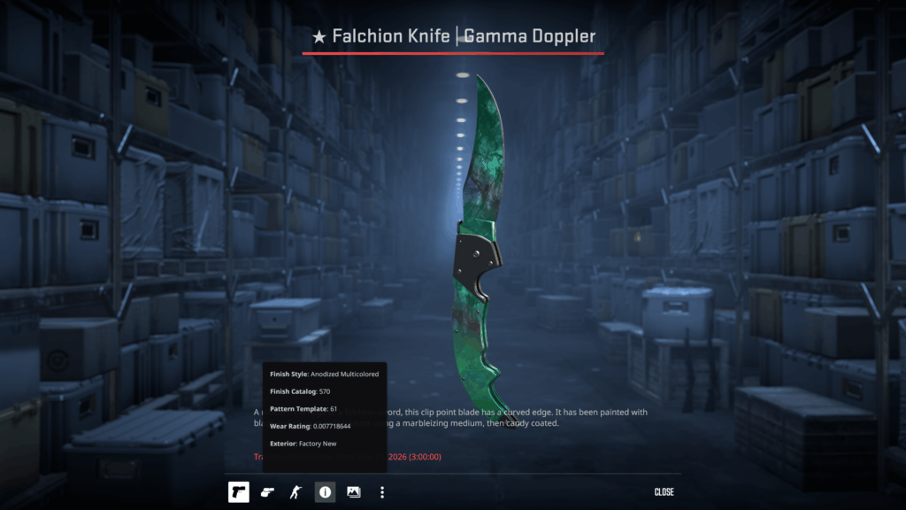 I got a knife on the second case I got a knife on the second case