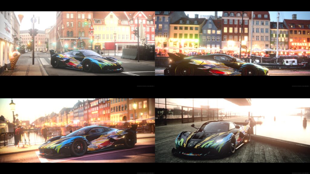 [OC] Custom Livery Ferrari FXX K 2014 in Copenhagen Denmark | Gran Turismo 7