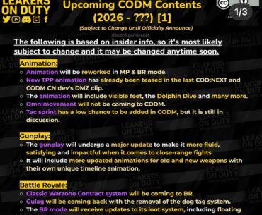 NEW INFO ABOUT CODM