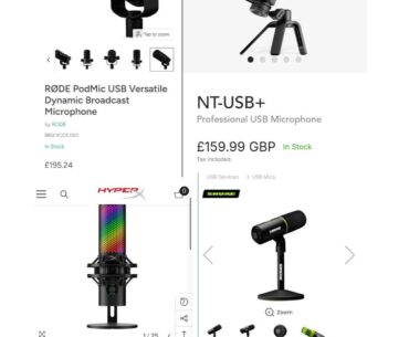 Looking at getting a good quality microphone for gaming and eventually streaming! And I’ve been looking at these 4, what one would you recommend? Or are there any others people would recommend? (£200 budget and obviously will shop around for better prices) Thx!!!