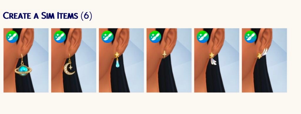 EA Releases New The Sims 4 Maker Sets to The Marketplace 13 the sims 4 maker sets new preview cosmic earrings2
