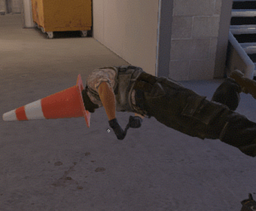 Man With The Cone On His Head!
