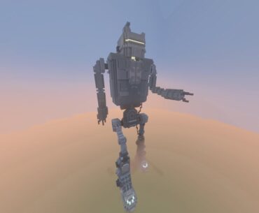 Origins robot built in Minecraft.