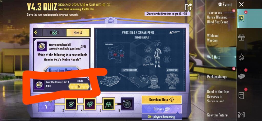 Which map has the cosmic rift?