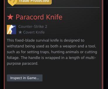 I bought my first knife after playing the game for 10+ years.