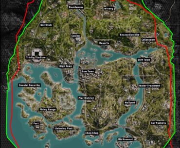 Avalon - Verdansk Approximate size comparison
