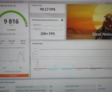 Today better than yesterday. 9816 points in 3dmark Benchmark steel nomad at 4k. With my Rtx 5080 and an I9-14900kf