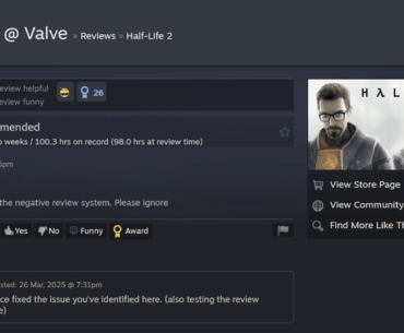 valve back in 2019. a dev was testing out negative review system. and people in fact did not ignore review lmao