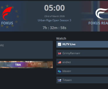FOKUS will face off against orgless team FOKUS REALITY (no relation) in about 7.5 hrs