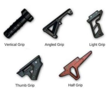 PUBG,Which grip reduces both vertical and horizontal recoil the most?