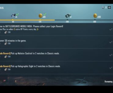 Daily mission section
