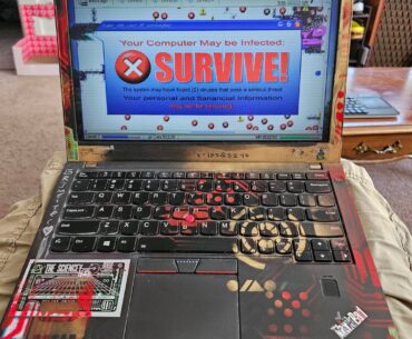 This is a game coming out on Steam, Antivirus Survivors 2003 Professional, looks pretty cool on my lappy