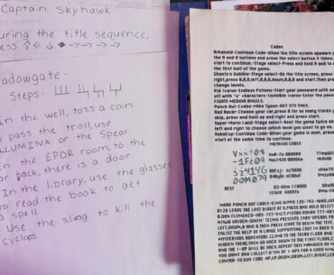 Before Nintendo Power existed, I spent a lot of time creating my own guides for games