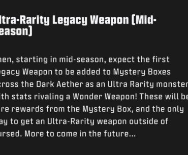 Legacy Weapons Returning During Season 3 Reloaded