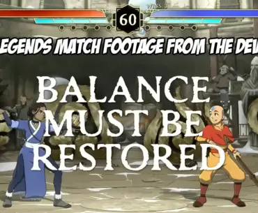 Avatar Legends match footage featuring Aang vs. Katara that highlights the fighting game's crazy possibilities