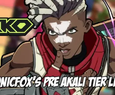 SonicFox releases final tier list for 2XKO before Akali joins
