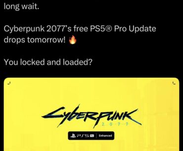 It’s finally coming out tomorrow lads!! PS5 PssR 2 update 🤟🏻