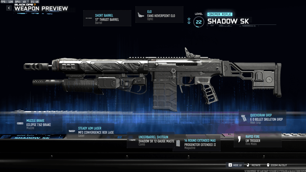 The Shadow SK 12-Gauge Masterkey is a Meme loadout, but it does actually good damage. Ammo runs out quickly