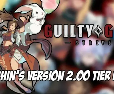 Guilty Gear Strive competitor releases day 1 tier list after the version 2.00 patch
