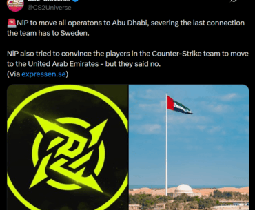 NiP to move to Abu Dhabi - Severing all ties to Sweden