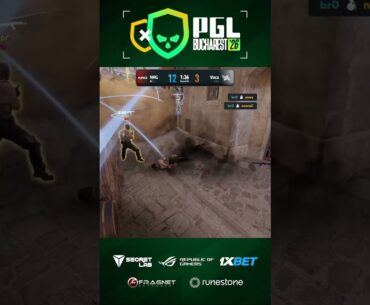 br0 ENDS THE MAP in style with a SICK grenade double kill #pgl #bucharest #cs #cs2