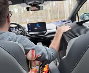 When his gaming computer gets to be the passenger princess and I’m in the backseat