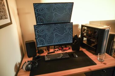 The setup where I work and play games occasionally