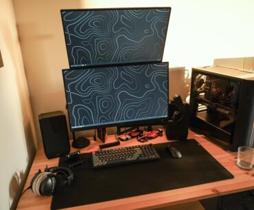 The setup where I work and play games occasionally