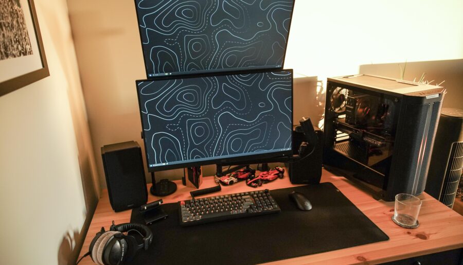 The setup where I work and play games occasionally