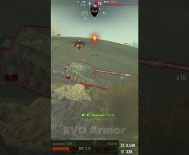 AMX 50 Foch B 2 Kills World of Tanks #shorts