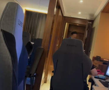 Fallen gets trapped in the bathroom of Furia practice room, and Woxic shows up to try and save him.