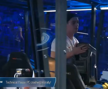 When HenryG's PC crashed (literally) at the Krakow Major showmatch