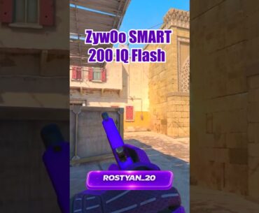 ZywOo SMART 200 IQ Flash Dust 2 CS2 #cs2 #csgo #faceit