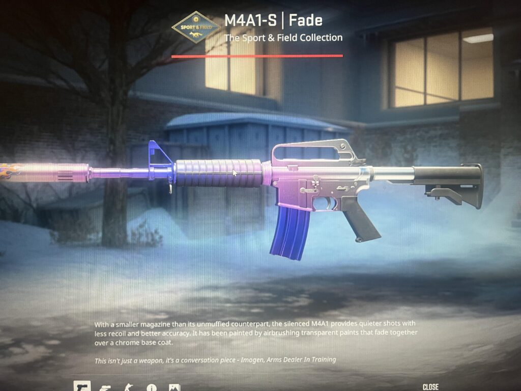 M4a1-s new fade leak