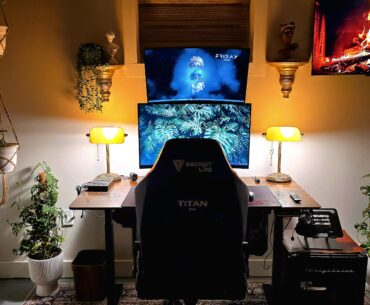 I just beginned renovating my basement and this is my history inspired battle station