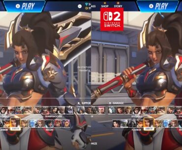 Video: Overwatch Official Side-By-Side Comparison (Switch 1 & 2)