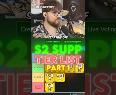 Overwatch Season 2 SUPPORT Tier List - Part 1 #overwatch #gaming