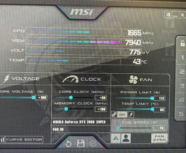 2080 super seems slow?