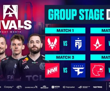 BLAST Rivals Fort Worth, Day 1 - Vitality vs FUT, Astralis vs G2, NAVI vs FaZe, FURIA vs GamerLegion