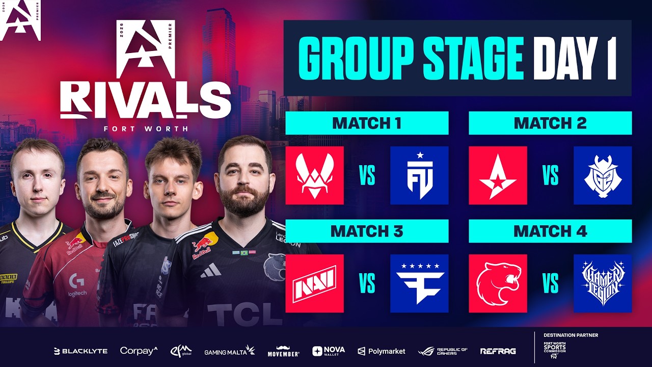 BLAST Rivals Fort Worth, Day 1 – Vitality vs FUT, Astralis vs G2, NAVI vs FaZe, FURIA vs GamerLegion BLAST Rivals Fort Worth, Day 1 - Vitality vs FUT, Astralis vs G2, NAVI vs FaZe, FURIA vs GamerLegion