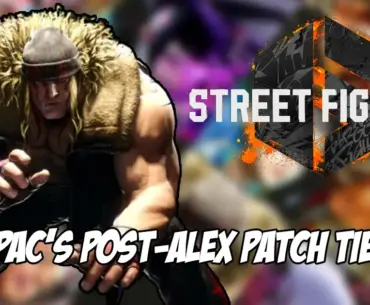 Will2pac releases his post patch Street Fighter 6 tier list that even includes Alex's position